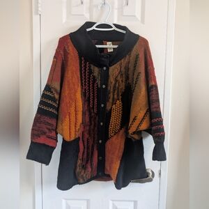 Tricots Michaking 100% Wool Hand-Knitted  Colorful Cardigan – Made in Uruguay